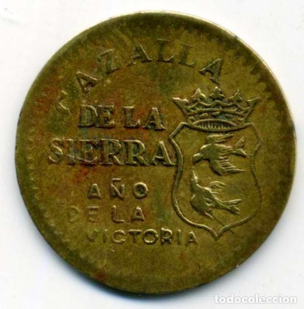 Monedas Rep&uacute;blica: XS- CAZALLA DE LA SIERRA Guerra Civil 1939 10 C&eacute;ntimos AUT&Eacute;NTICA
