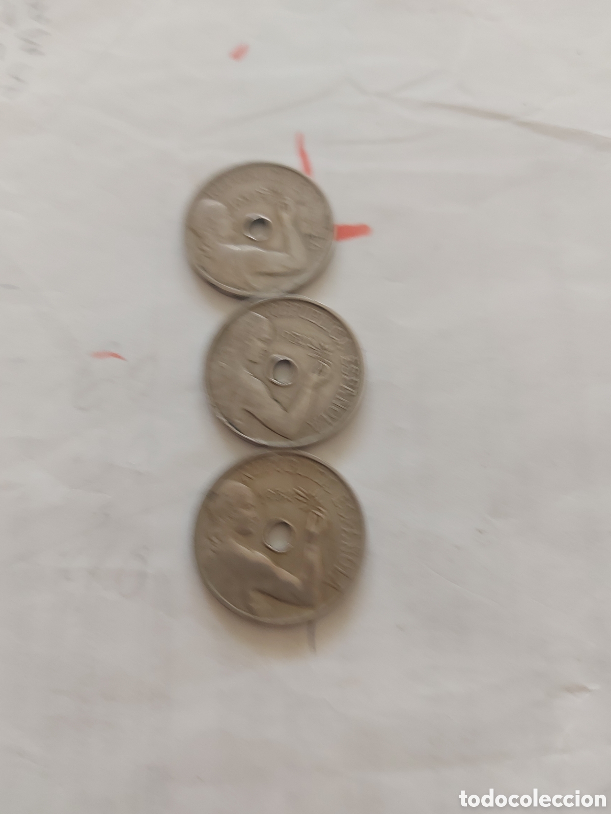 Monedas Rep&uacute;blica: 3 monedas deEspa&ntilde;a de - Foto 1