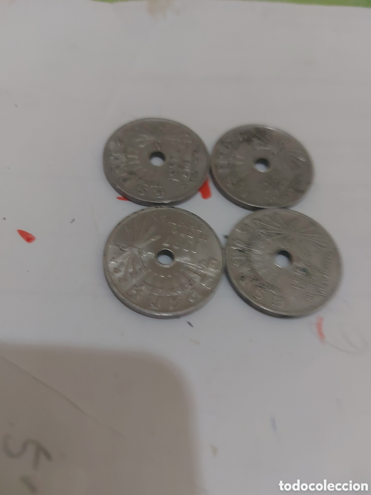 Monedas Rep&uacute;blica: 4 monedas de Espa&ntilde;ade - Foto 1