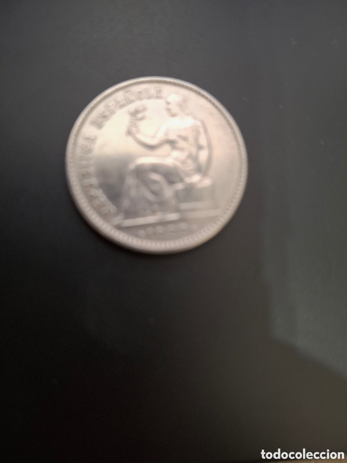 Monedas Rep&uacute;blica: Peseta de PLATA de la republica