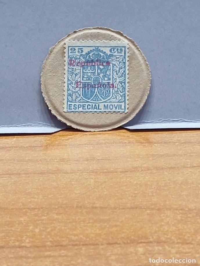 Monnaies R&eacute;publique: N&ordm; 106 .SELLO MONEDA REPUBLICA .25 Cts. TIMBRE MOVIL