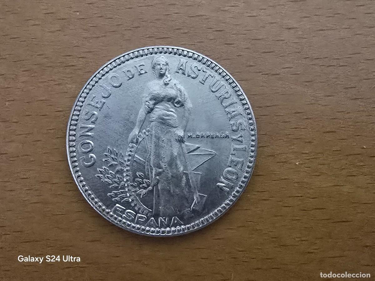 M&uuml;nzen der Zweiten Republik: 2 PESETAS DE 1937...CONSEJO DE ASTURIAS Y LE&Oacute;N...SIN CIRCULAR.....LM.S3016....LA DE LAS FOTOS