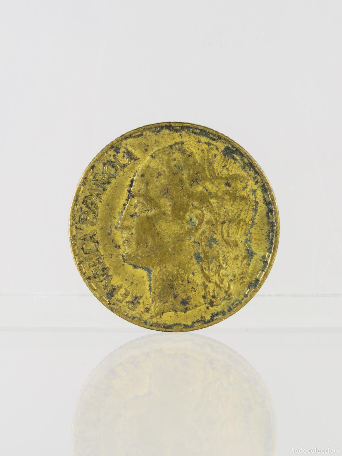 Monedas Rep&uacute;blica: Moneda 1 peseta Rep&uacute;blica Espa&ntilde;ola 1937