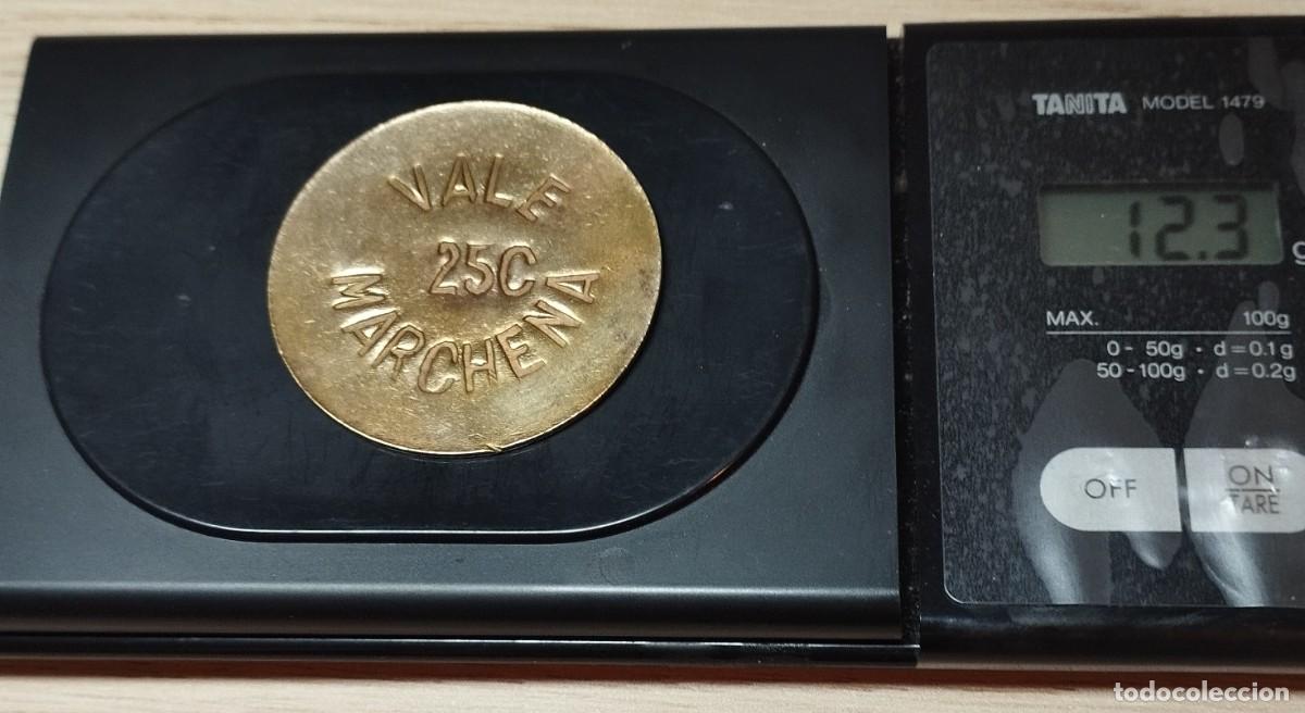 Monedas Rep&uacute;blica: Lote 25 c&eacute;ntimos 1936 Marchena - Foto 4