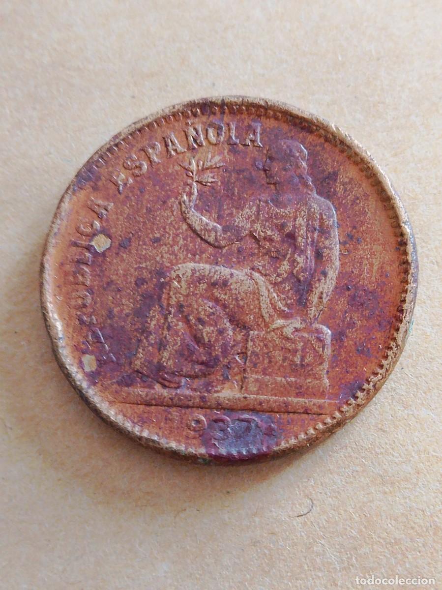 Monedas Rep&uacute;blica: Antigua moneda 50 centimos 1937 Espa&ntilde;a