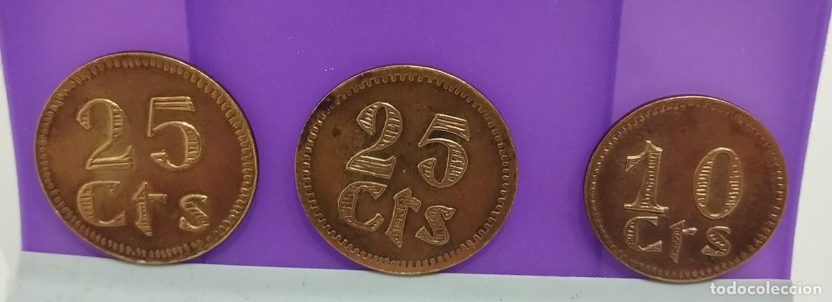 Monedas Rep&uacute;blica: Lote 3 monedas Republica.Puebla de Cazalla.