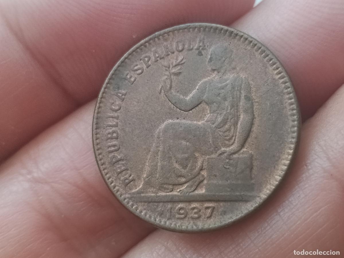 Monedas Rep&uacute;blica: Excelente 50 c&eacute;ntimos de 1937. Rep&uacute;blica Espa&ntilde;ola