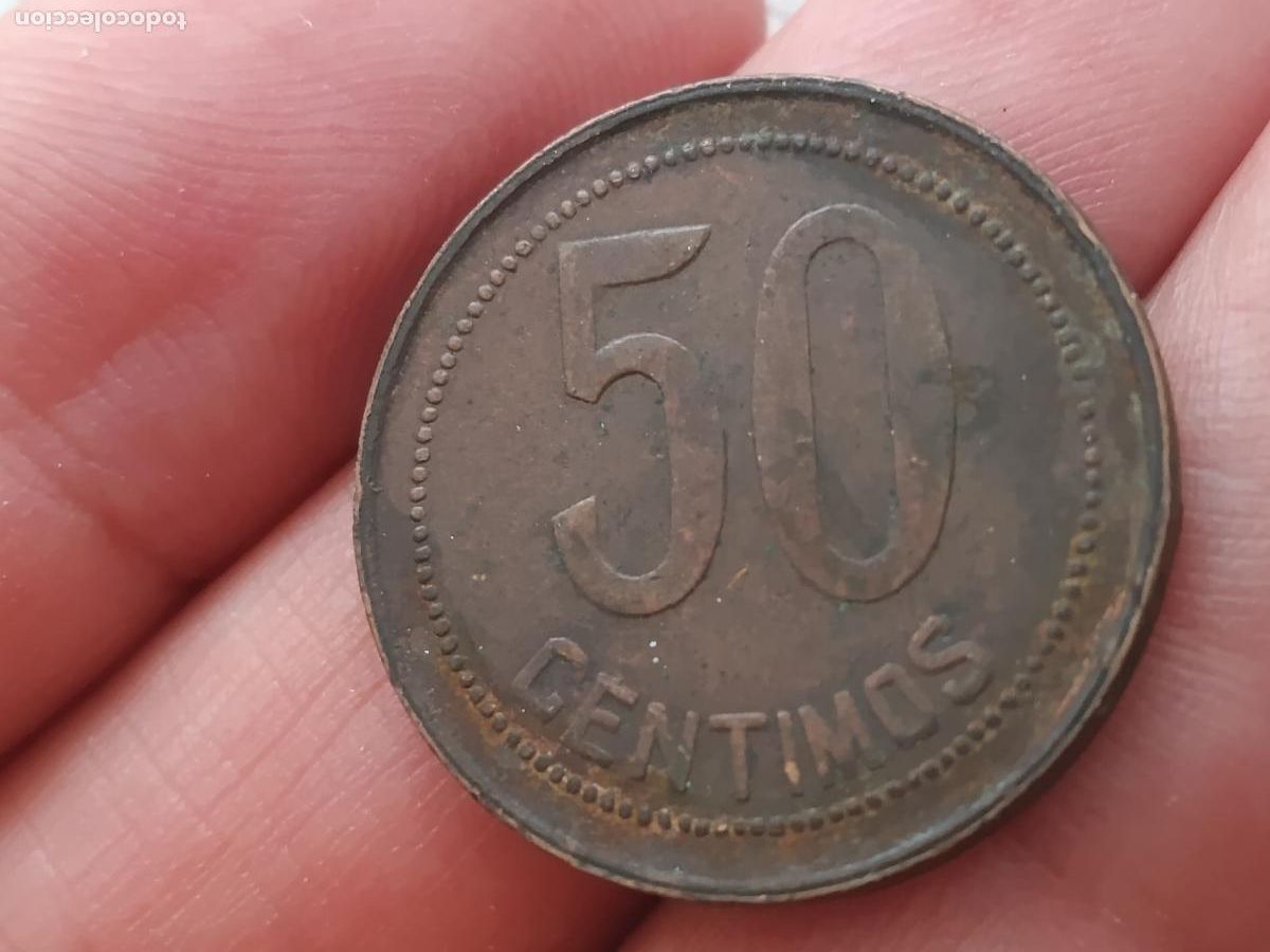 Monedas Rep&uacute;blica: 50 c&eacute;ntimos de 1937 II Rep&uacute;blica