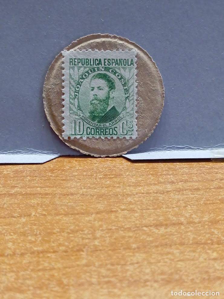 Monedas Rep&uacute;blica: N&ordm;5 .SELLO MONEDA REPUBLICA . 10 Cts. JOAQUIN COSTA .