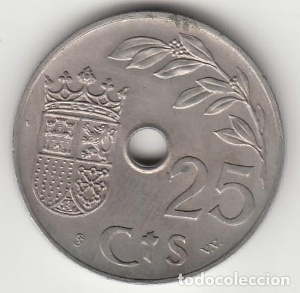 Monedas Rep&uacute;blica: ESPA&Ntilde;A - 25 CENTIMOS DE 1937 - Foto 2