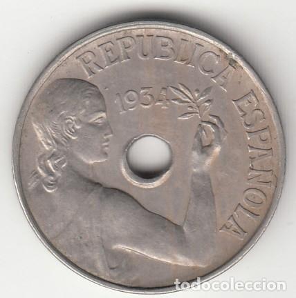 Monedas Rep&uacute;blica: ESPA&Ntilde;A - 25 CENTIMOS DE 1934