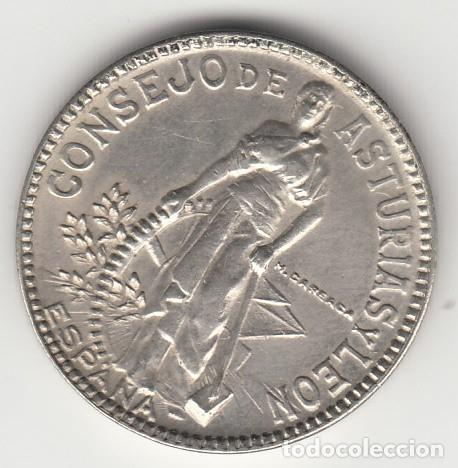 Monedas Rep&uacute;blica: ESPA&Ntilde;A - 2 PESETAS DE 1937 DEL CONSEJO DE ASTURIAS Y LEON MUY BIEN CONSERVADA