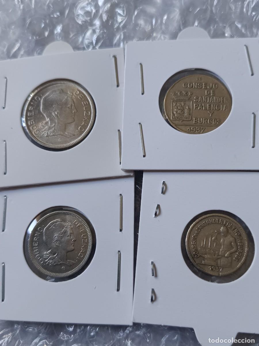 M&uuml;nzen der Zweiten Republik: Monedas guerra civil consejo de Santander Palencia y burgos y Euskadi