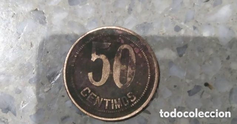 Monnaies R&eacute;publique: Moneda de 50 centimos 1937