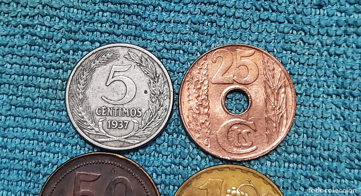 Monedas Rep&uacute;blica: 4 monedas de la Republica Espa&ntilde;ola - Foto 2