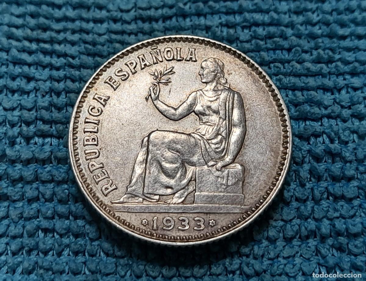 Monedas Rep&uacute;blica: Republica Espa&ntilde;ola, 1 Peseta 1933 *3*4