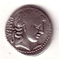 Monedas Roma República: DENARIO PLATA REPUBLICA ROMANA FAM. VIBIA AÑO 90 A.C.