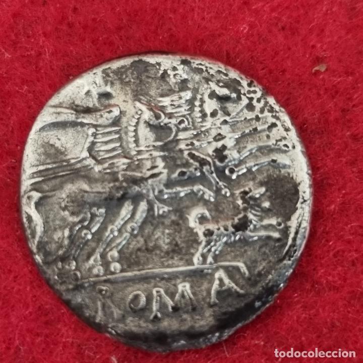 MONEDA PLATA DENARIO ROMANO REPUBLICA ORIGINAL C8 1 (Numismática - Periodo Antiguo - Roma República)