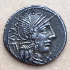 Monedas Roma República: BONITA MONEDA PLATA REPÚBLICA ROMANA - DENARIO REPUBLICANO FAMILIA MINUCIA X RVF Q MINV 137-134 A JC. Lote 288168628