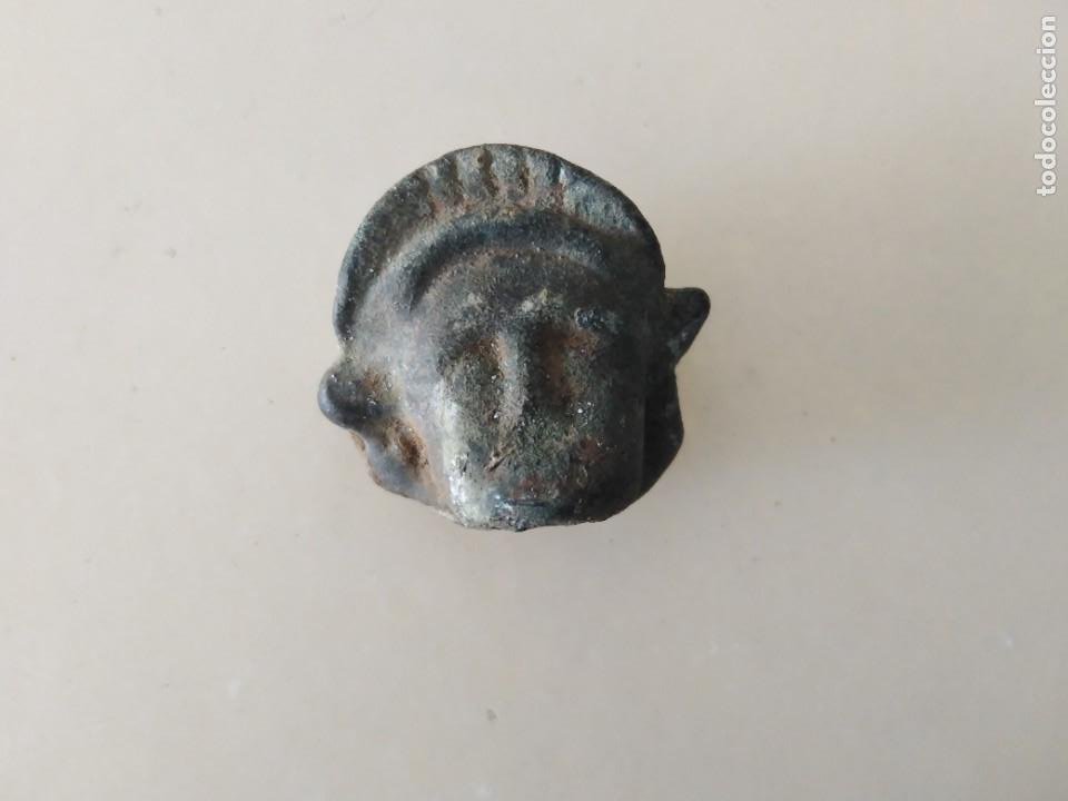 CABEZA ROMANO BRONCE (Numismática - Periodo Antiguo - Roma República)