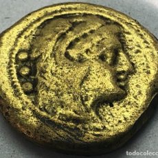 Monedas Roma República: RÉPLICA MONEDA 211 A.C. QUADRANS. REPÚBLICA DE ROMA. RARA. HÉRCULES Y LEÓN DE NEMEA. BARCO GALERA.