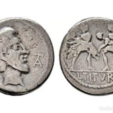 Monedas Roma República: REPÚBLIC ROMAN TITELS. TITIUS QUINTUS. DENAR 88 A.C SILBER SEHR RAR SELTEN R8