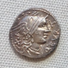 Monedas Roma República: BONITO DENARIO ROMANO PLATA REPÚBLICA REPUBLICANO FAMILIA CURTIA QUINTUS CURTIUS Y M. SERGIUS SILUS. Lote 347238183