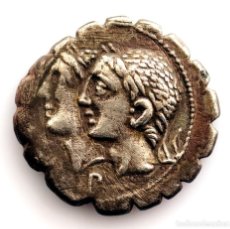 Monete Roma Repubblica: REPUBLICA ROMANA-SULPICIA. DENARIO. 106 A.C. ROMA. MBC+/VF+ PLATA 3,7 G. ESCASA. Lote 349410649