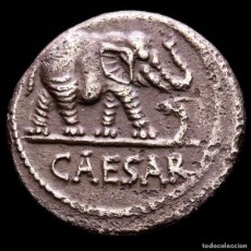 Monedas Roma República: JULIO CÉSAR. DENARIO, 49 AC. GALIA. ELEFANTE/ATRIBUTOS SACERDOTALES. Lote 365984786
