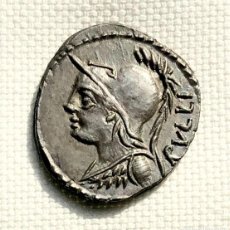 Monedas Roma República: BONITO DENARIO FAMILIA SERVILIA - P. SERVILIUS M.F. RULLUS AÑO 100 AC PROCEDENTE DE CNG