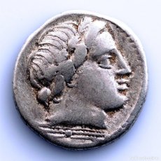 Monedas Roma República: REPUBLICA ROMANA-ANÓNIMA. DENARIO 86 A.C. ROMA. PLATA 3,9 G.