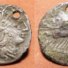 Monedas Roma República: RARO DENARIO FORRADO DE LA FAMILIA SENTIA