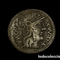 Monedas Roma República: DENARIO REPUBLICANO VALENTÍA, MONEDA ROMANA DE PLATA.. Lote 402093434