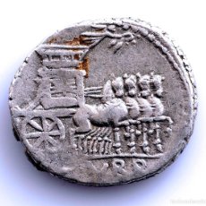 Monedas Roma República: REPUBLICA ROMANA-L RUBRIA . DENARIO 87 A.C. ROMA. PLATA 4,3 G. ESCASA. Lote 403373664