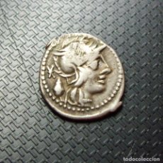 Monedas Roma República: DENARIO ROMA REPUBLICA - FAMILIA CASIA - 126 A DE C. APROX.