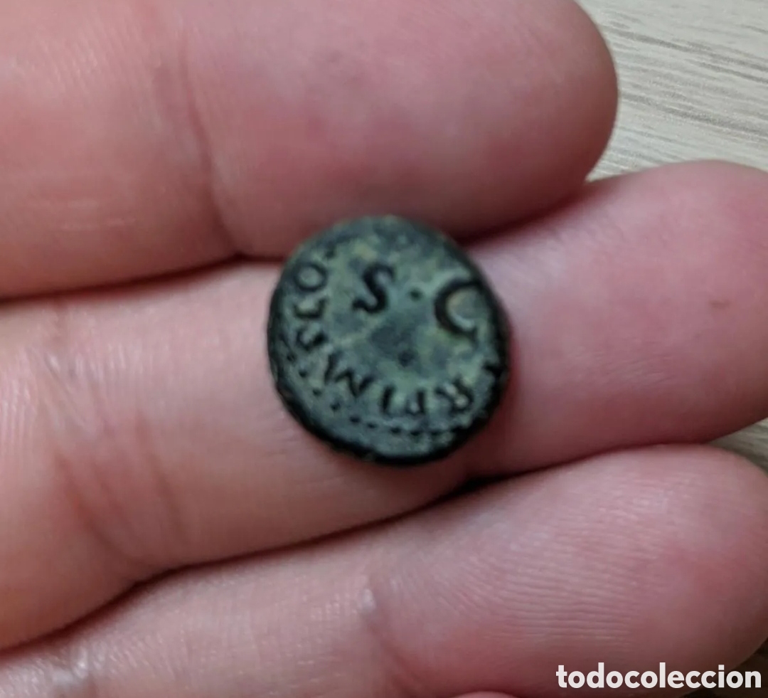 Monedas Roma Rep&uacute;blica: Cuadrante de Claudio 42 DC - Foto 2