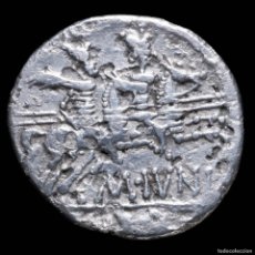 Monedas Roma República: DENARIO REPUBLICANO, FAMILIA JUNIA (149 A.C.) - 19 MM / 2.75 GR.