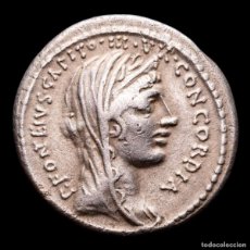 Monedas Roma República: DENARIO DIDIUS. TITUS DIDIUS, IMPERATOR Y P.FONTEIUS CAPITO. LA ”VILLA PUBLICA”