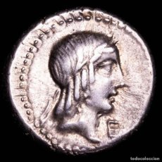 Monedas Roma República: REPÚBLICA ROMANA - L. CALPURNIUS PISO FRUGI. DENARIO DE PLATA.
