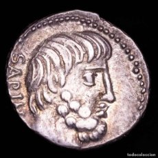 Monedas Roma República: L. TITURIUS L.F. SABINUS. DENARIO DE PLATA. VICTORIA EN BIGA
