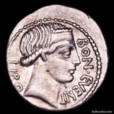 Monedas Roma República: L. SCRIBONIUS LIBO. DENARIO. 62 A.C. PUTEAL SCRIBONIANUM / MARTILLO