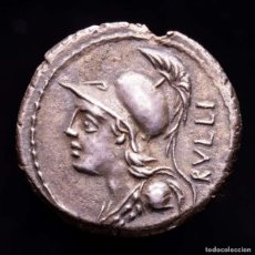 Monedas Roma República: REPÚBLICA ROMANA P. SERVILIUS M. F. RULLUS. DENARIO DE PLATA 100 AC