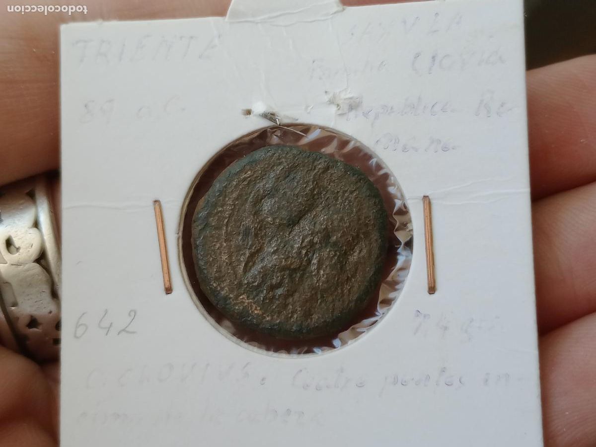 Monedas Roma Rep&uacute;blica: Triente. Rep&uacute;blica romana - Foto 2