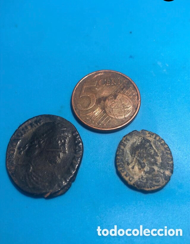 Monedas Roma Rep&uacute;blica: Dos monedas romanas, bajo imperio - Foto 2