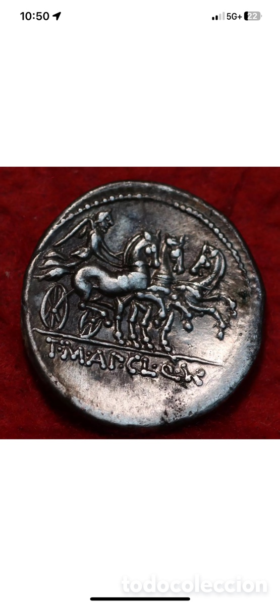 Monedas Roma Rep&uacute;blica: Ancient Rome AR Silver Coin - Foto 2