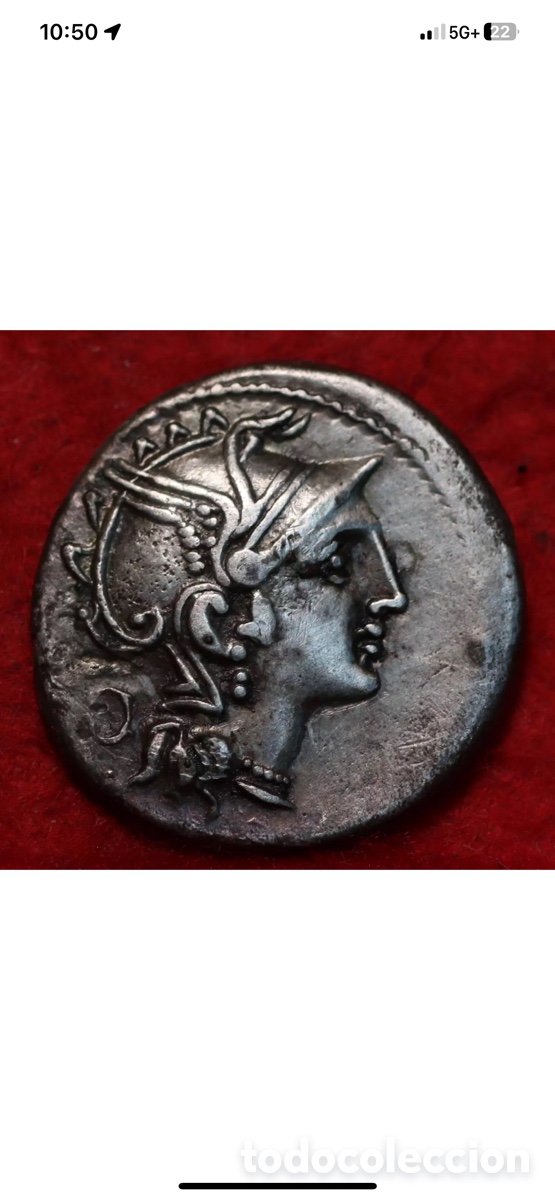 Monedas Roma Rep&uacute;blica: Ancient Rome AR Silver Coin - Foto 1