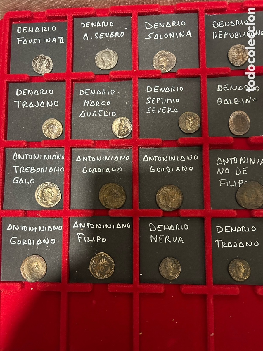 Monedas Roma Rep&uacute;blica: Varios denarios y antoninianos