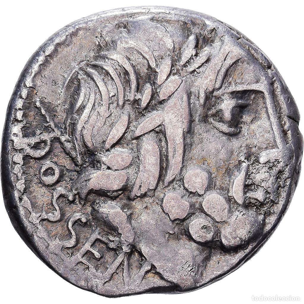 Monedas Roma Rep&uacute;blica: [#1202826] Roman Republic, Rubria, Denarius, 87 BC, Rome, Plata, MBC
