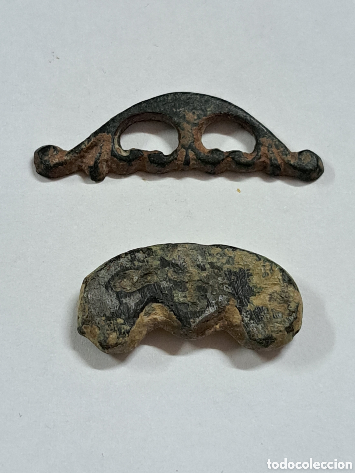 Monedas Roma Rep&uacute;blica: 2 Premonedas de la &eacute;poca romana en bronce siglos IV - III A.d.c certificado de autenticidad