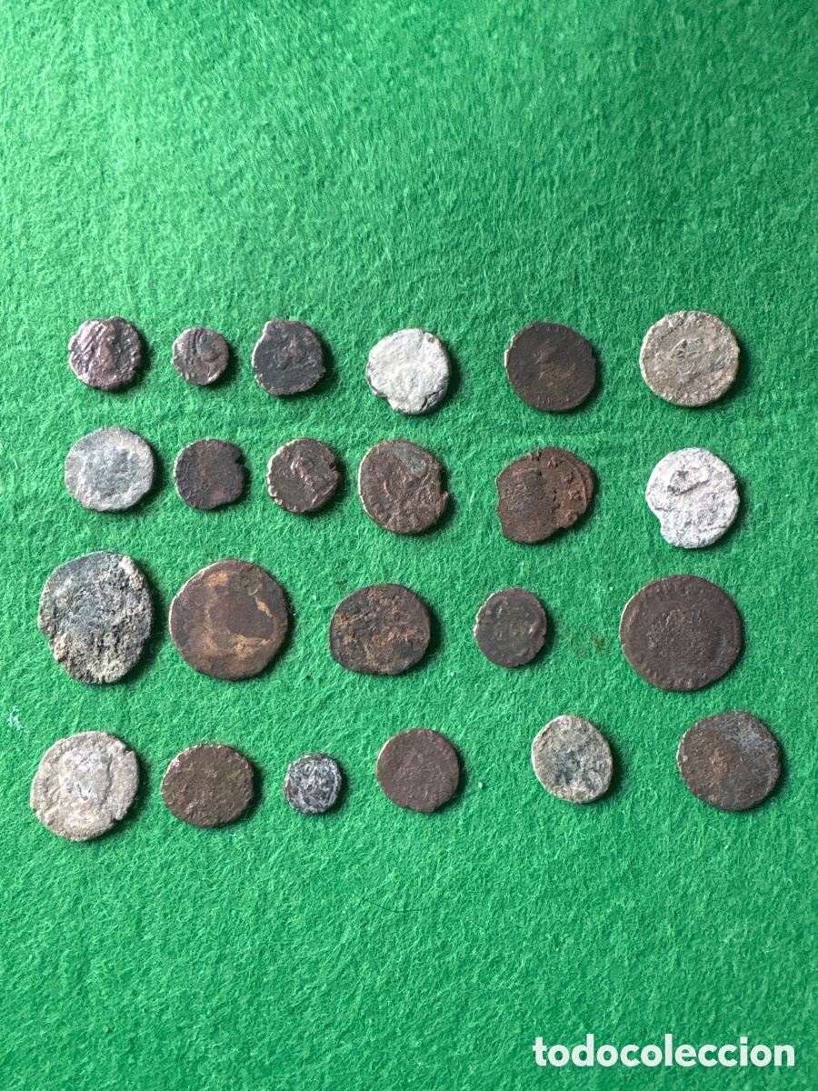 Monnaies Rome R&eacute;publique: Lote de monedas antiguas y romanas a catalogar (A4B)